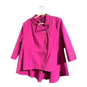 MODX Women's High Low Blazer Jacket 3/4 Sleeve Plus Size 2X NWOT